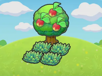 Tree-shaded tall grass