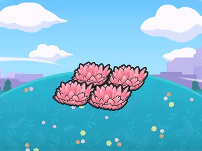 Elevated pink tall grass