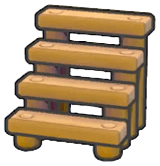Wooden steps