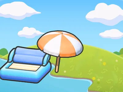 Floating in the shade