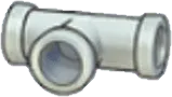 Iron pipe (horizontal T)